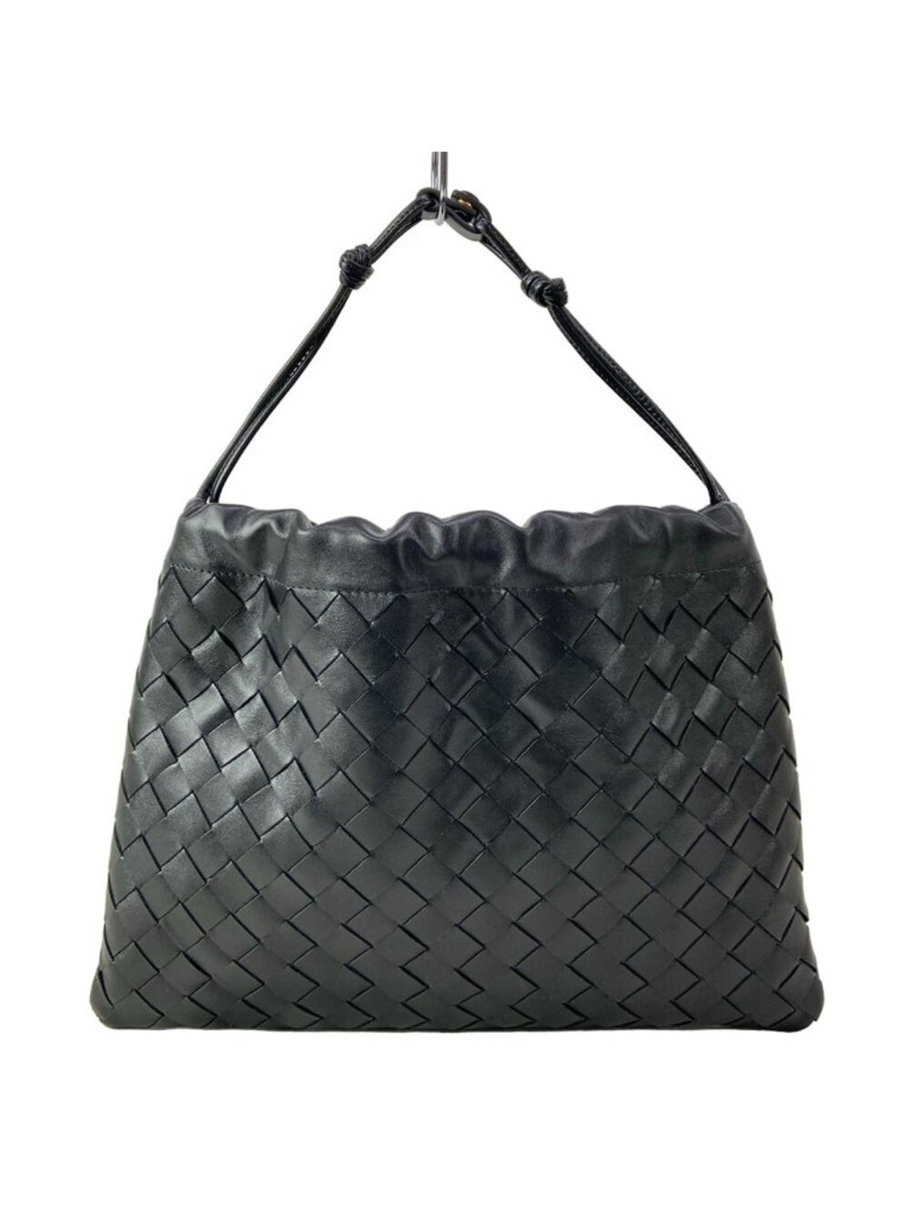Bottega Veneta Handbag Medium Bag Black Drawstring Leather
